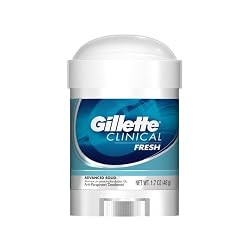 Gillette Clinical Fresh Advanced Solid Anti-Perspirant, All Day Fresh, 1.7-Ounce Stick (Pack of 2)