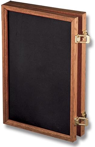 Solid Oak Display Case with Black Velvet Inserts (18" x 12" x 2")