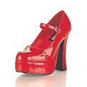 Dolly-50, 5" Chunky Heel Mary Jane Platform Pump: Size 13