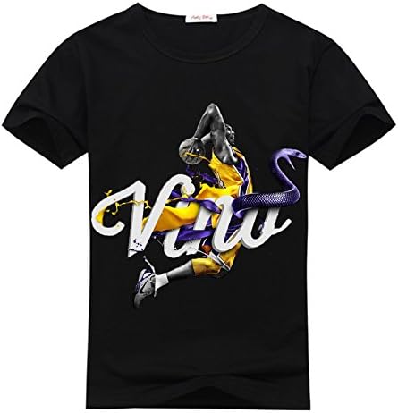 LBJY Fashion Kids Kobe Bryant classic Cotton T-Shirt X-Large/11y-12y Black