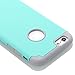 iPhone 6 Plus Case, oneCase™ Hybrid High Impact Heavy Duty Dual Layer Hard PC Outer Shell with Soft Rubber Inner Armor Defender Case Cover for Apple iPhone 6 Plus 5.5 inch Screen with Screen Protector & Stylus (2 piece-Mint Green/Grey)