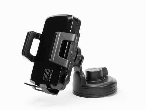 Cellet Qi Wireless Smartphone Car Charging Kit with Car Air Vent and Windshield/Dashboard Mounts - Black