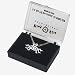 Small 'shapely' Flying Spaghetti Monster Pendant/Necklace - bright silver finish