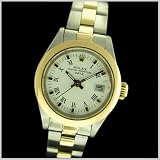 Rolex Lady's Two Tone Gold Oyster Date Watch