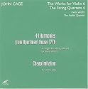 John Cage: 44 Harmonies From Apartment House 1776; Cheap Imitation