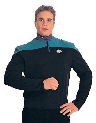 Dr-Bashir-Star-Trek-Costume-Uniform-Shirt-Teal--Adult-Large