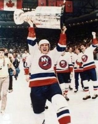 Mike Bossy New York Islanders NHL 8x10 Photograph Stanley Cup Overhead