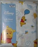 Disney Winnie the Pooh Fitted Crib Sheet Blue Balloons