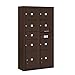 Salsbury Industries 3816D-07ZFU Surface Mounted Horizontal 4C Mailbox, Bronze