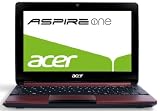Acer Aspire One D255 25,6 cm (10,1 Zoll) Netbook (Intel Atom N450, 1,6GHz, 1GB RAM, 250GB HDD, Intel GMA3150, Bluetooth, Win 7 Starter + Android) rot