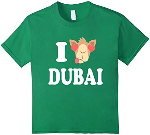 Kids Dubai Love T-Shirt 12 Kelly Green
