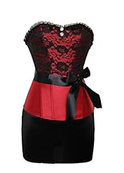 Plus Size Strapless Corset   Waistline General Print Lace-Up Satin  Dress
