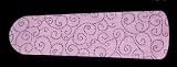 GIRLY SWIRLY CURLY Q'S 42 CEILING FAN W/LIGHT