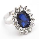 Faux Sapphire Royal Engagment Ring