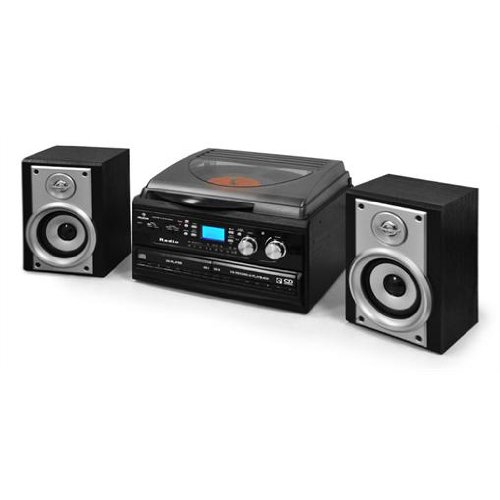 Stereoanlage Auna Doppel-CD Radio Kassette Recorder Vinyl