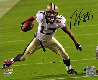 Robert Meachem signed New Orleans Saints 16x20 Photo (Super Bowl XLIV)- Meachem Hologram