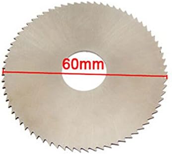 2 Pcs 60mm OD 1mm Thick 72T HSS Circular Slitting Saw Blade Cutter Free shipping