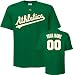 Oakland Athletics T-Shirt: Personalized Cooperstown Name and Number T-Shirt