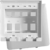 On-Q/Legrand 8 Port Hide-A-Port Outlet, White