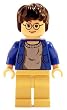 Harry Potter (Blue Open Shirt, Tan Legs, LF) - LEGO Harry Potter Minifigure Harry Potter (Blue Open Shirt, Tan Legs, LF) - LEGO Harry Potter Minifigure