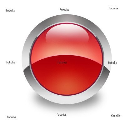 'Red Button' Wall Decal - 48
