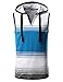 iDarbi Men's Summer Stripe Beach Sleeveless Hoodie Tank Top Various Colors