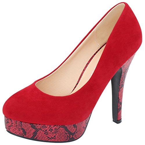 Allegra K Women Closed Toe Platform Pumps Stiletto High Heels