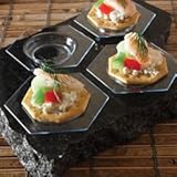 PETITE, OCEAN BLUE, PLASTIC, HONEYCOMB SHAPED PLATES 10/20