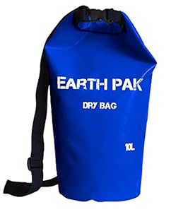 #1 Rated Heavy Duty 10L Waterproof Dry Bag With Shoulder Strap ★ Roll Top Dry Compression Sack Keeps Valuables Dry for Kayaking, Beach, Rafting, Boating, Hiking, Camping, Snowboarding ★ 1000D PVC Tarp