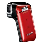 Sanyo Xacti CG10 Dual Camera HD Flash Memory Camcorder with 5x Optical Zoom (Red)