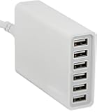 AmazonBasics 60W 6-Port USB Charger - White