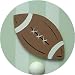 Football Wall Peg - Set of Two