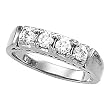 14K White Gold Diamond Anniversary Band - 0.48 Ct.