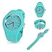 Bestcrew® Wholesale Lots of 10pcs Unisex Men Women Girl Ultra-thin Silicone Jelly Gel Quartz Wrist Watches