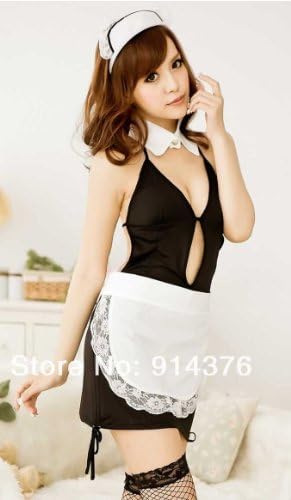Sexy maid suit lingerie exposed breast not open files role-playing game uniform A7083 can wholesale From MeMoo Shop.