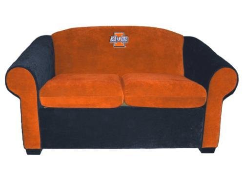 Illinois Fighting Illini Microsuede Sofa Loveseat