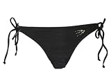 Guess Black Side Tie Swim-bottoms w/Rhinestones