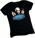 Classic Three - Battlestar Galactica (Original Series) Crop Sleeve Fitted Juniors T-Shirt