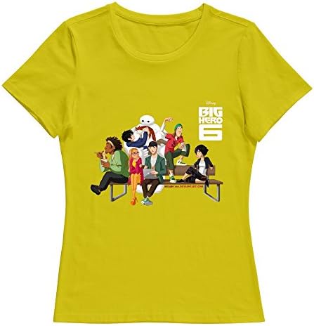 HAGBK Women Big Hero 6 T-shirt XL Yellow