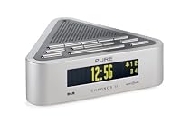PURE Chronos II Stylish DAB/FM Clock Radio - Silver
