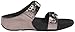 FitFlop Women's Biker Chic Slide Dress Sandal, Pewter, 6 M US