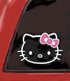 HELLO KITTY Sporting a PINK Bow 5.5 Vinyl Sticker/Decal