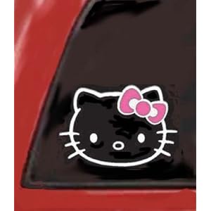 HELLO KITTY Sporting a PINK Bow 5.5" Vinyl Sticker/Decal