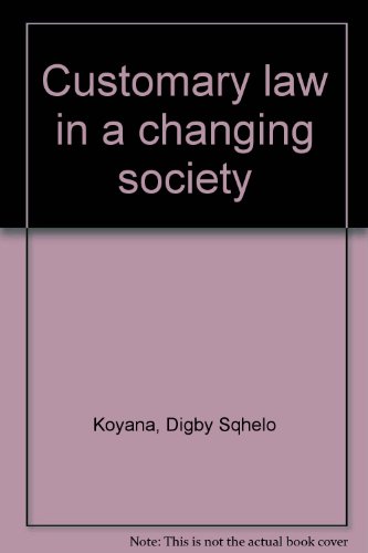 Customary law in a changing society