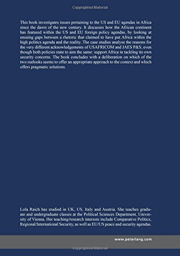 Africa in 21st Century Us and Eu Agendas: A Comparative Analysis- Case Studies: Jaes P&s and Usafricom (Internationale Sicherheit)の表紙
