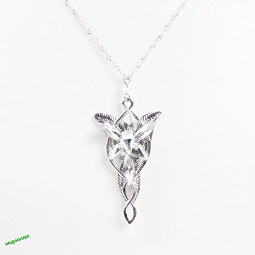 Hot Film Lord Of The Rings Arwen Evenstar Silver Tone Pendant Vintage Necklace