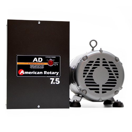 Rotary Phase Converter AD07 7.5 HP Digital Controls Heavy Duty HD CNC USA Made Best Buy