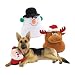 Grriggles Plush Holiday Grunter Dog Toy, Snowman, 11-1/4-Inch