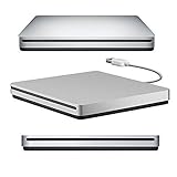 VersionTech USB2.0 ポータブルドライブ DVD VCD CD±RW 外付けドライブ for Apple MacBook Air Macbook Pro Ultrabook Netbook PC用のバーナードライブ スーパードライブ SuperDrive