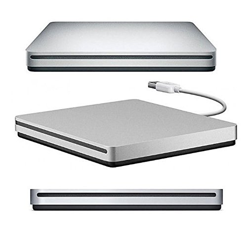 VersionTech USB2.0 ポータブルドライブ DVD VCD CD±RW 外付けドライブ for Apple MacBook Air Macbook Pro Ultrabook Netbook PC用のバーナードライブ スーパードライブ SuperDrive